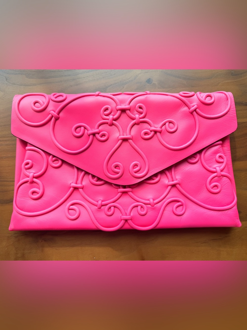 VALENTINO | Valentino Garavani "Intrigate" Soutache Leather Clutch (Rare)